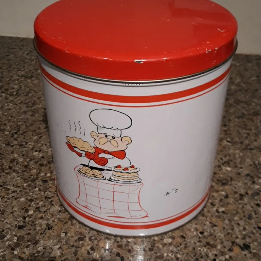 Vintage Tin Nesting Canister Set Of 4 Vintage - Picture 15 of 15